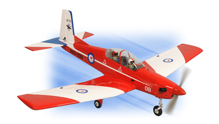 PH118 – PC9 PILATUS GP/EP SCALE 1:7 ARF .46-.55